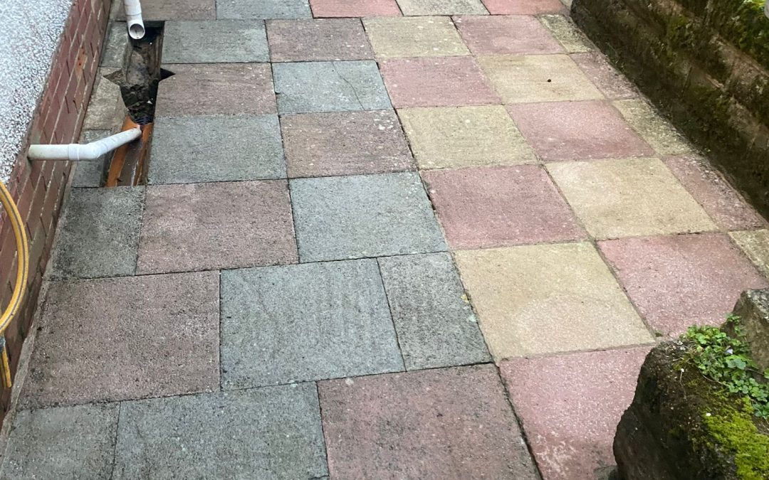 Pressure wash and treatment of driveway in Swansea