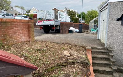 Hedge removal in Skewen
